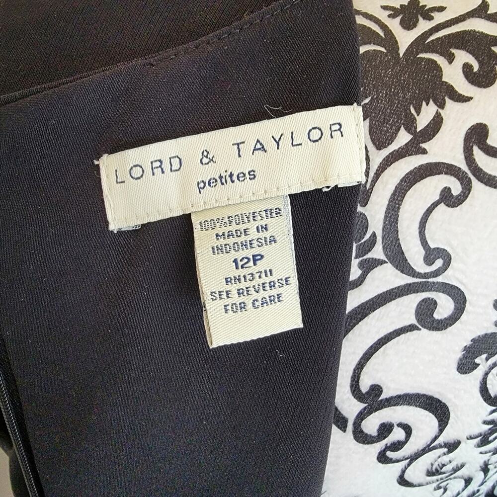 Lord & Taylor Black Sheath Mini Dress - Picture 4 of 4